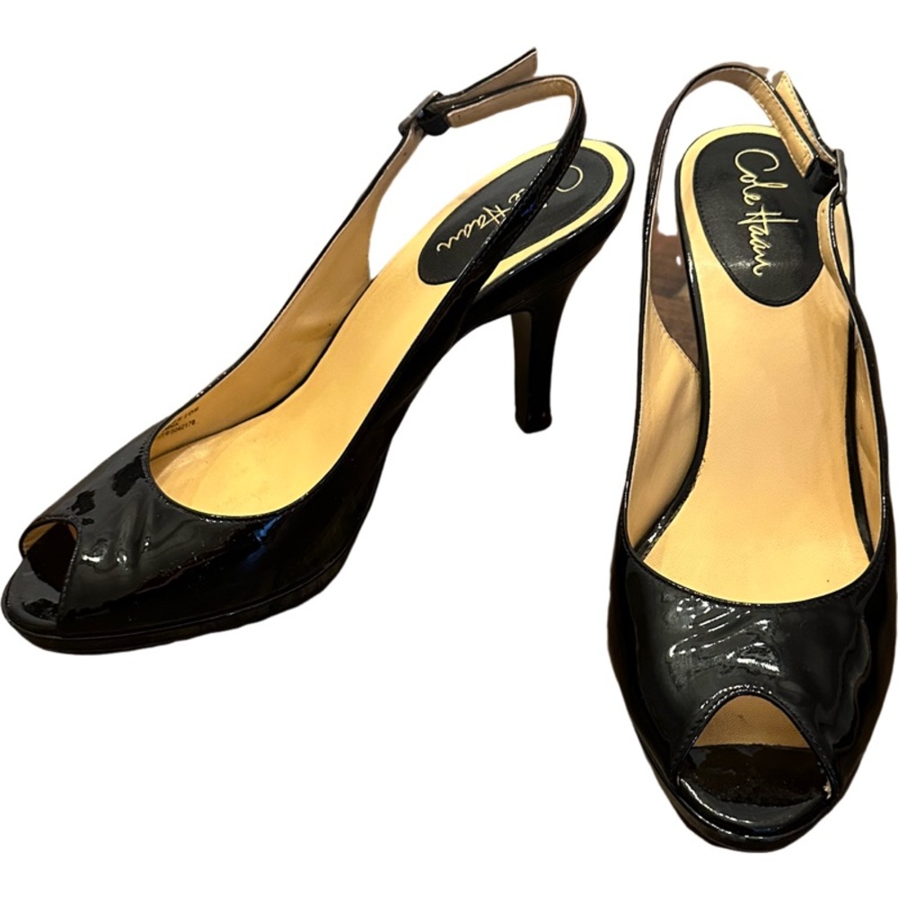 Cole Haan Carma OT.Air.Sling Black Patent
